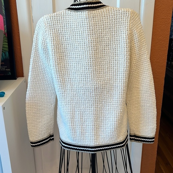 Maje Maquette Waffle-Knit Cardigan-Size 2 - Picture 4 of 6